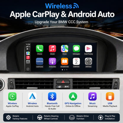 Wireless CarPlay TouchScreen CCC CIC BMW 3/5 Series E90 E91 E92/93 E60 E61 E63