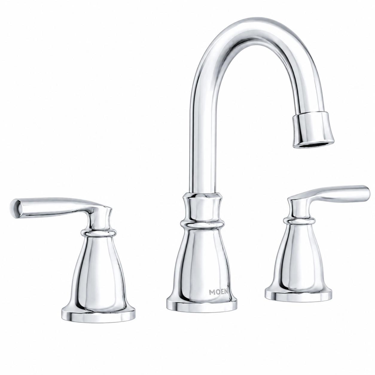 MOEN Hilliard 84539 Two-Handle Widespread Bathroom Sink Faucet in Chrome