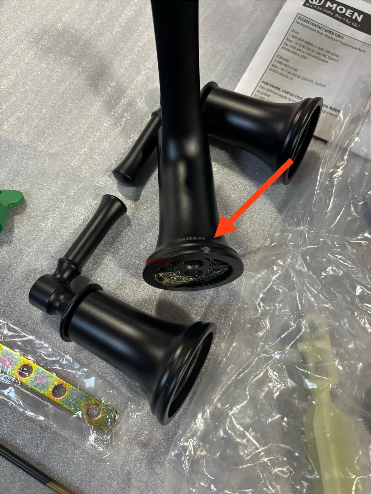 MOEN Dartmoor T6805BL Widespread 2-Handle Bathroom Faucet Trim Kit in Matte Black (Valve Not Included) - Like New