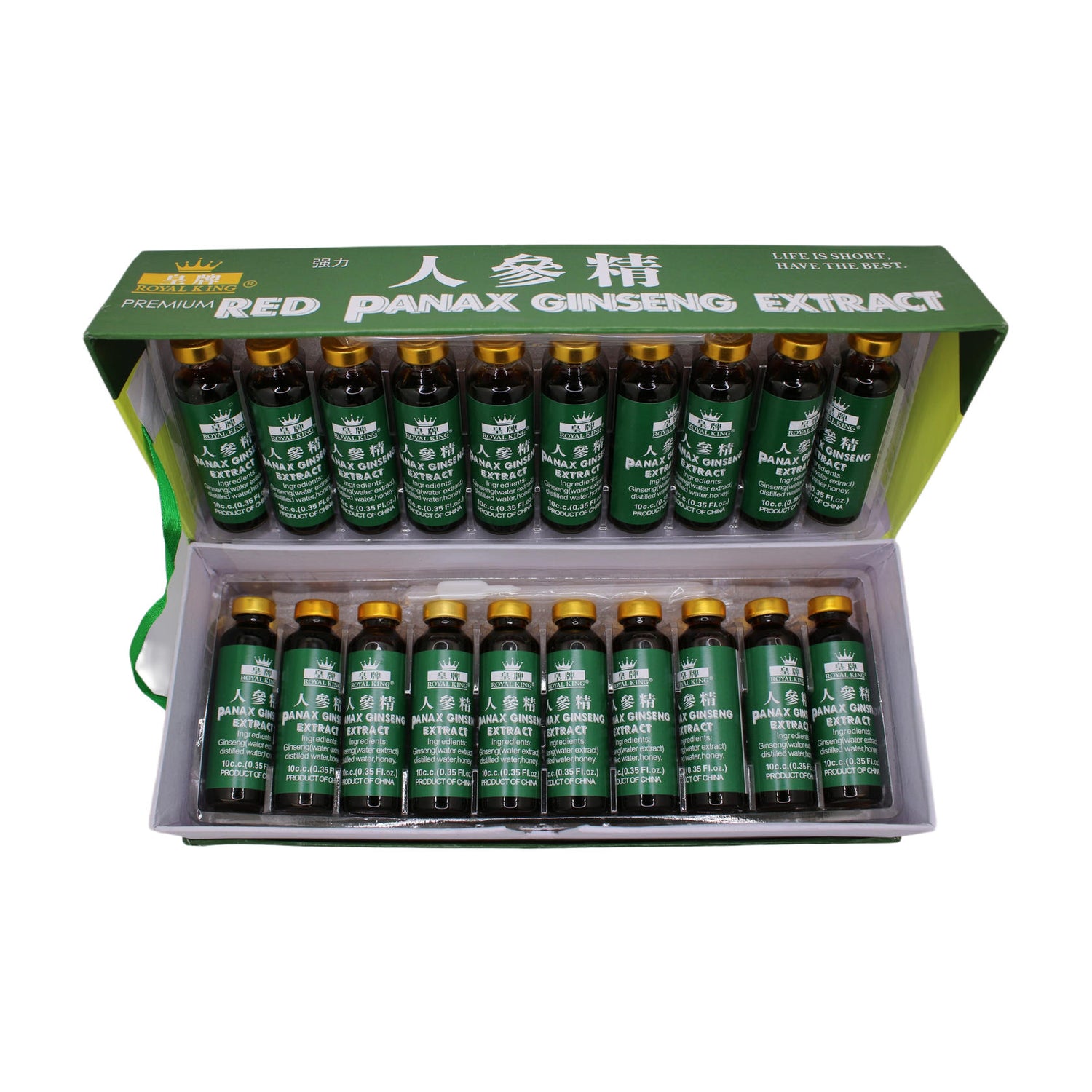 Royal King Red Panax Ginseng Extract 6000mg, 0.33 Fl Oz (Pack of 30)