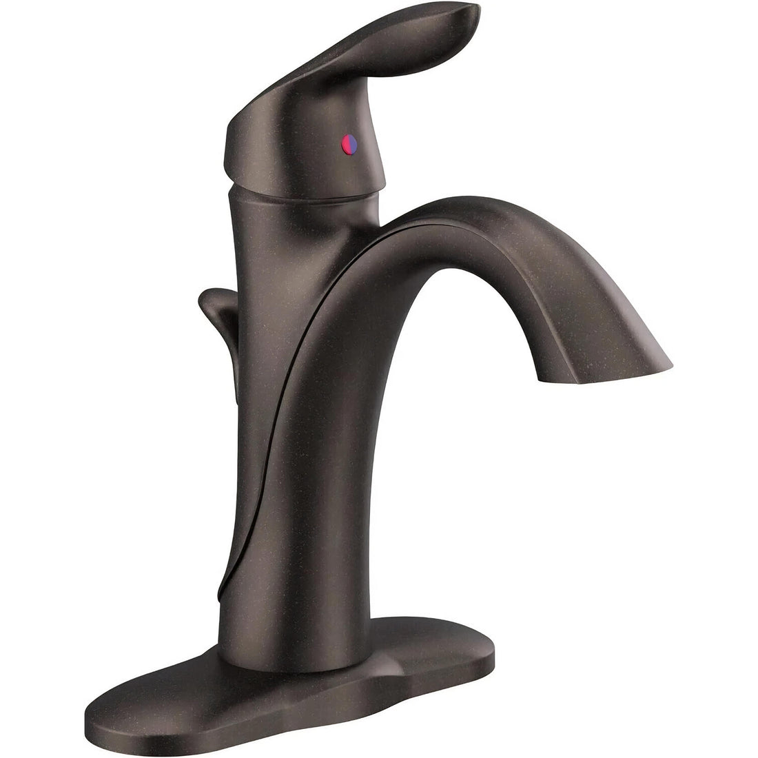 MOEN Eva 6400ORB Single-Handle Single Hole High Arc Bathroom Faucet in Oil Rubbed Bronze