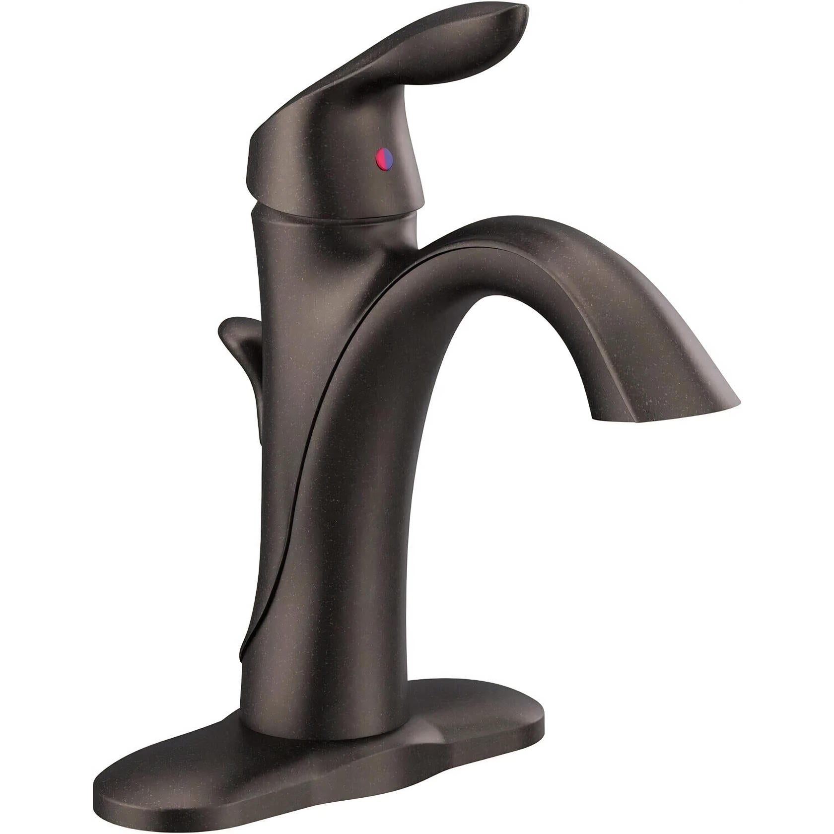 MOEN Eva 6400ORB Single-Handle Single Hole High Arc Bathroom Faucet in Oil Rubbed Bronze