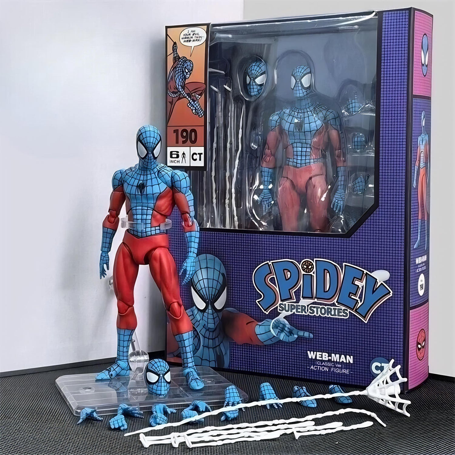 CT Toys Spidey Super Stories Web-Man Spiderman 6 inch Action Figure Toy 
