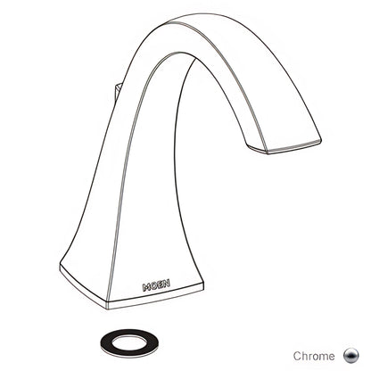 MOEN 161947 Replacement Roman Tub Spout Kit without Diverter in Chrome