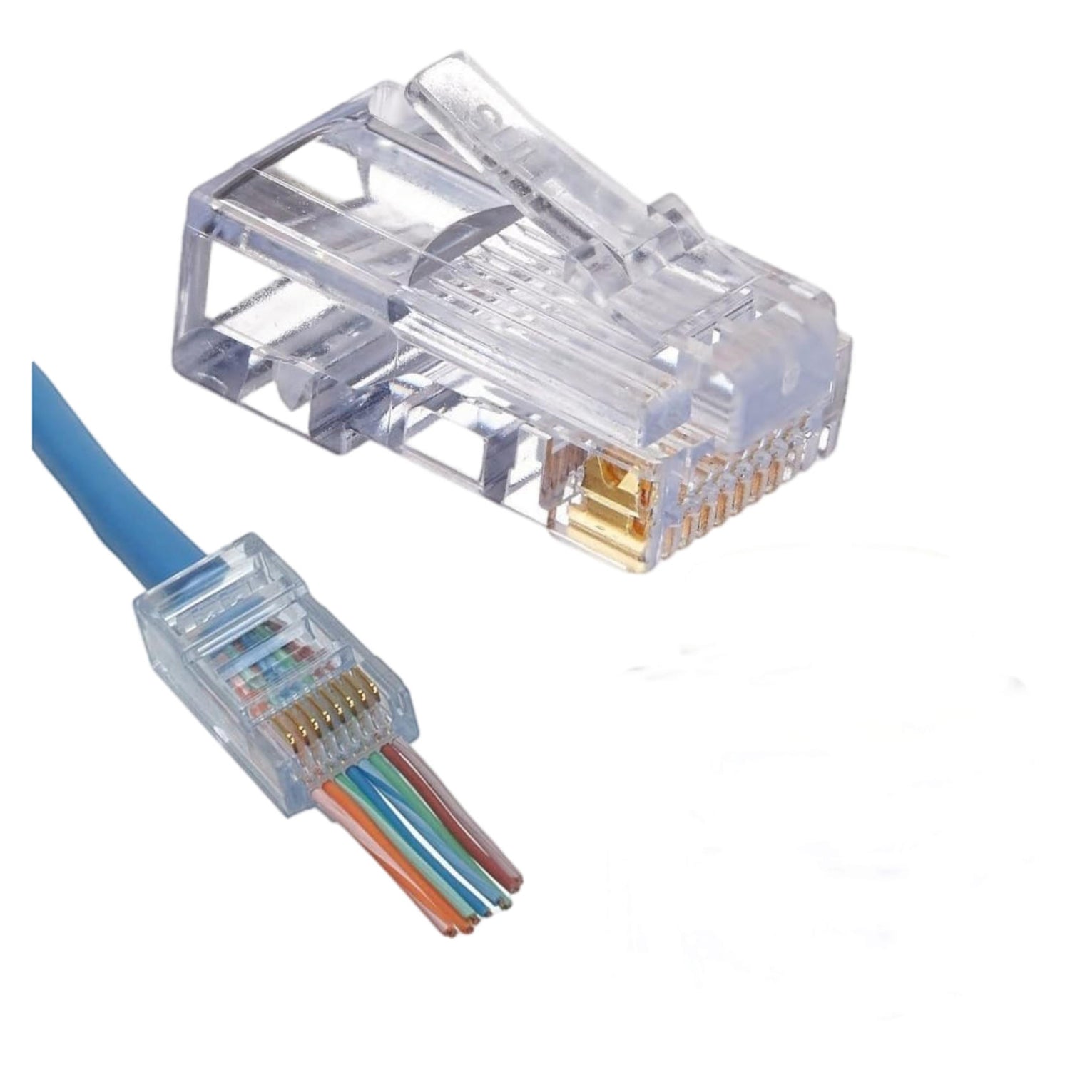 Platinum Tools EZ-RJ45 Cat6 100 Piece Bag - 202010J - Like New