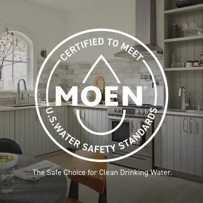 MOEN Cia 7622EVC Single-Handle Smart Touchless Pull Down Sprayer Kitchen Faucet with Voice Control and Power Clean in Chrome