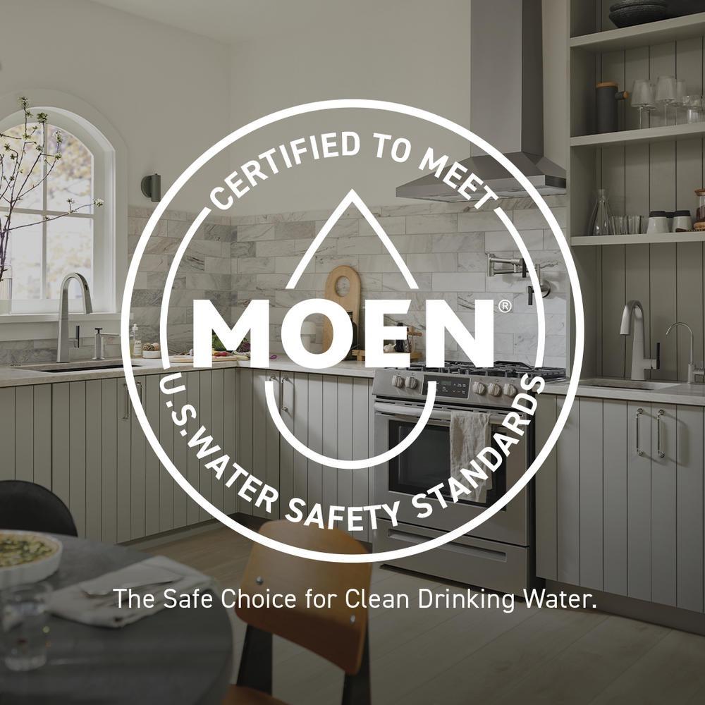 MOEN Bexley 87403SRS Double Handle Kitchen Faucet in Spot Resist Stainless