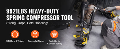 VEVOR Coil Spring Strut Compressor Clamp Struts Shock Absorber Suspension 3 Pcs