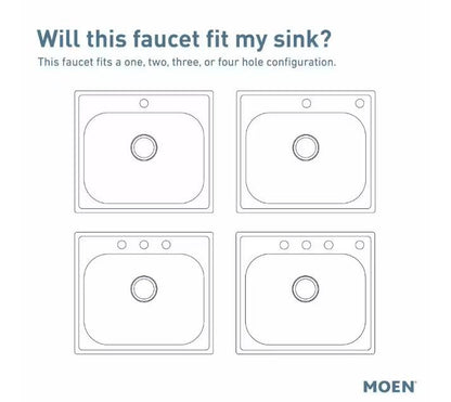 MOEN Coretta 87997SRS Single-Handle Pull-Down Sprayer Kitchen Faucet with Reflex and Power Boost in Spot Resist Stainless
