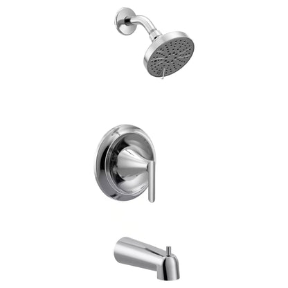 MOEN Findlay 82518 Single Handle 6-Spray Tub and Shower Faucet 1.75 GPM in Chrome (Valve Included)