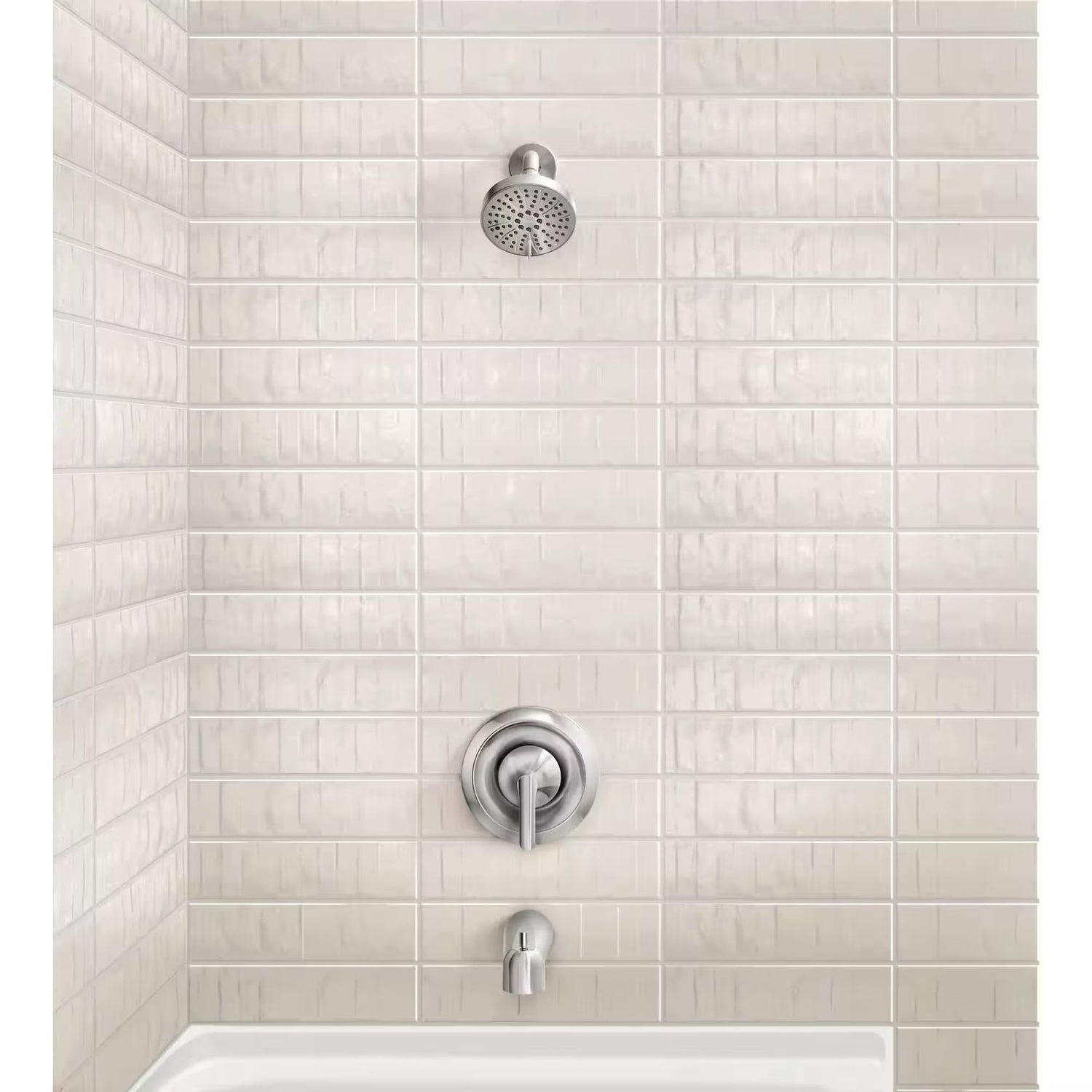 MOEN Findlay 82518 Single Handle 6-Spray Tub and Shower Faucet 1.75 GPM in Chrome (Valve Included)
