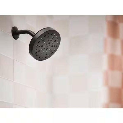 MOEN Korek 82466BL Single-Handle Posi-Temp Tub and Shower Faucet in Matte Black (Valve Included)