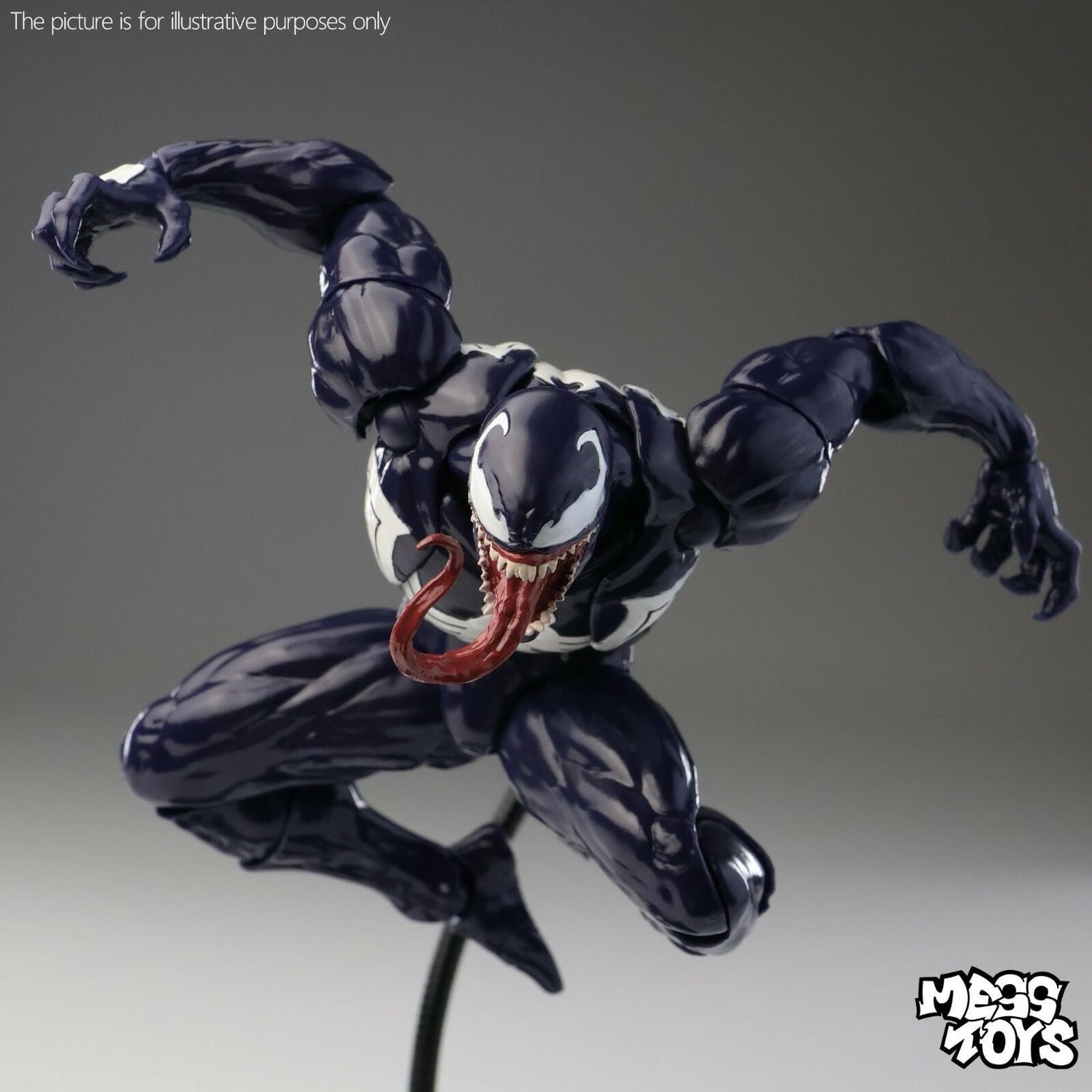 Mess Toys Venom Lethal Neighbor Spider-Man Symbiote 1/12 Action Figure Toy