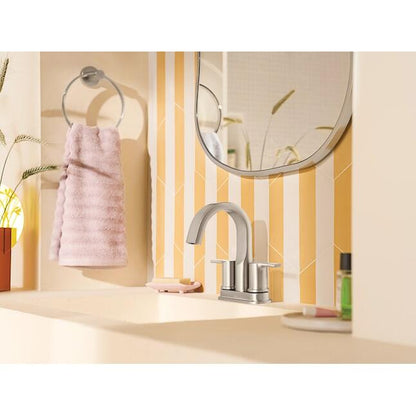 MOEN Avri 84153 Two-Handle 4" Centerset Bathroom Faucet in Chrome (Drain Included)