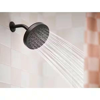 MOEN Korek 82466BL Single-Handle Posi-Temp Tub and Shower Faucet in Matte Black (Valve Included)