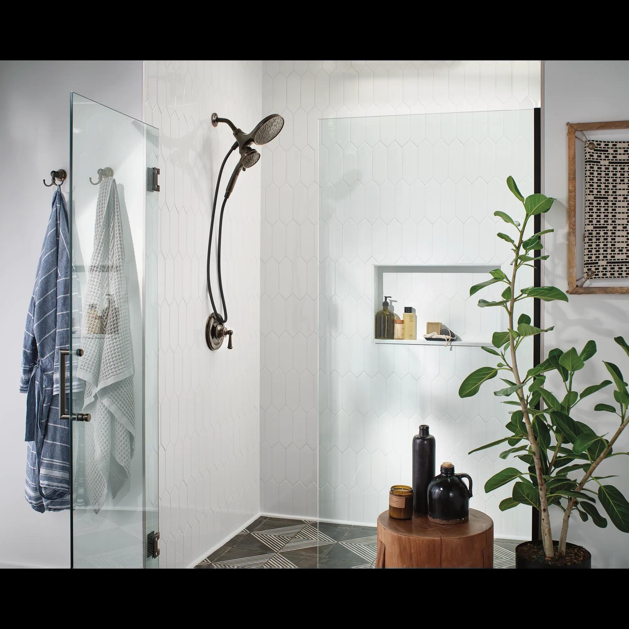 MOEN Attract 26008BRB 6-Function 6.75-Inch Magnetix Rainshower and Hand Shower Combo in Mediterranean Bronze
