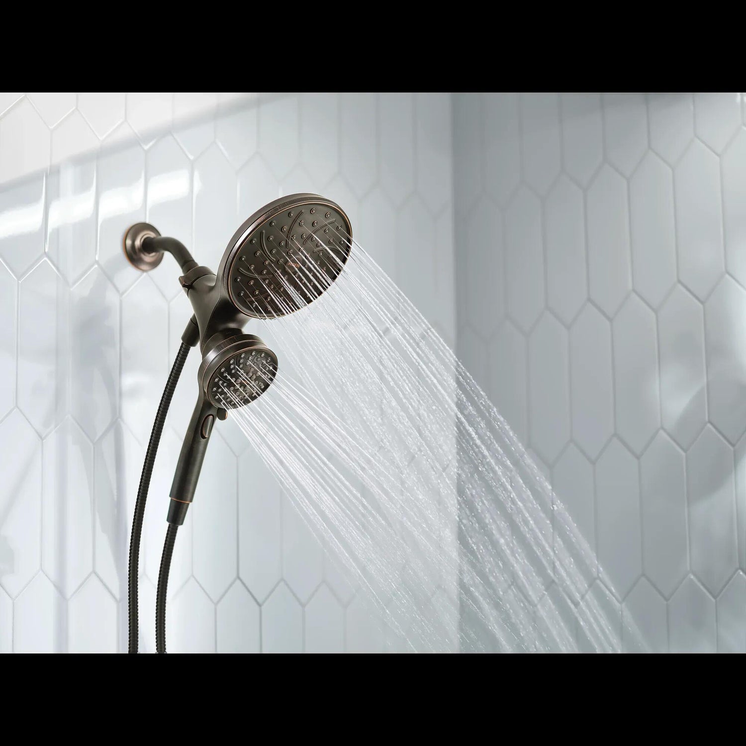 MOEN Attract 26008BRB 6-Function 6.75-Inch Magnetix Rainshower and Hand Shower Combo in Mediterranean Bronze
