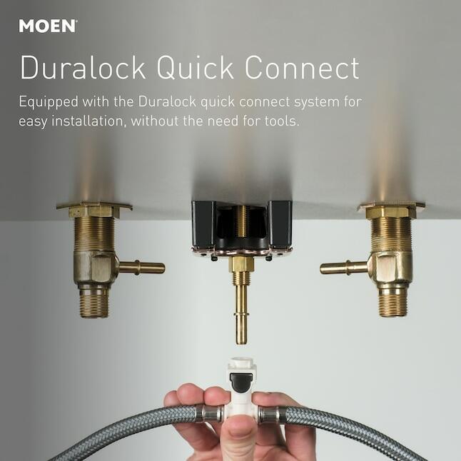 MOEN Rinza 84629BZG Two-Handle Widespread Bathroom Faucet in Bronzed Gold (Valve Included)