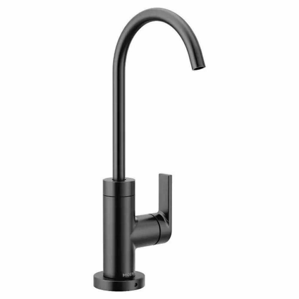 MOEN Nio S5550BL One-Handle High Arc Beverage Faucet in Matte Black