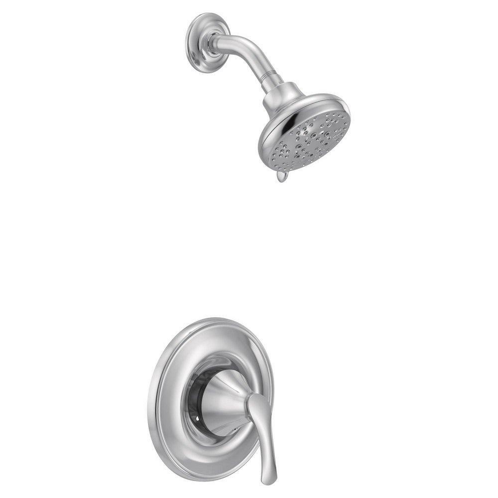 MOEN Seena T5152EP One-Handle Posi-Temp Shower Trim with 5-Spray Showerhead in Chrome (Valve Required)