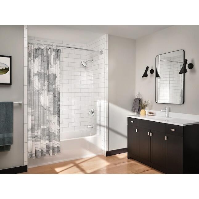 MOEN Slate 40051 One-Handle Single Hole Bathroom Sink Faucet in Chrome (Drain Included)