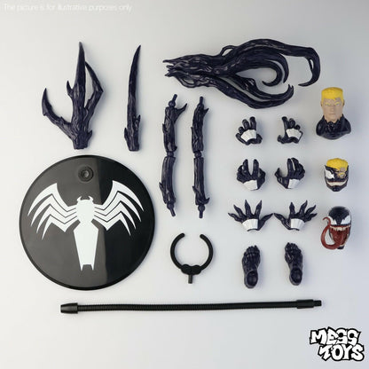 Mess Toys Venom Lethal Neighbor Spider-Man Symbiote 1/12 Action Figure Toy