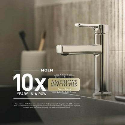 MOEN Genta TF3901BL IPS Connection 10" Non-Diverter Tub Spout in Matte Black