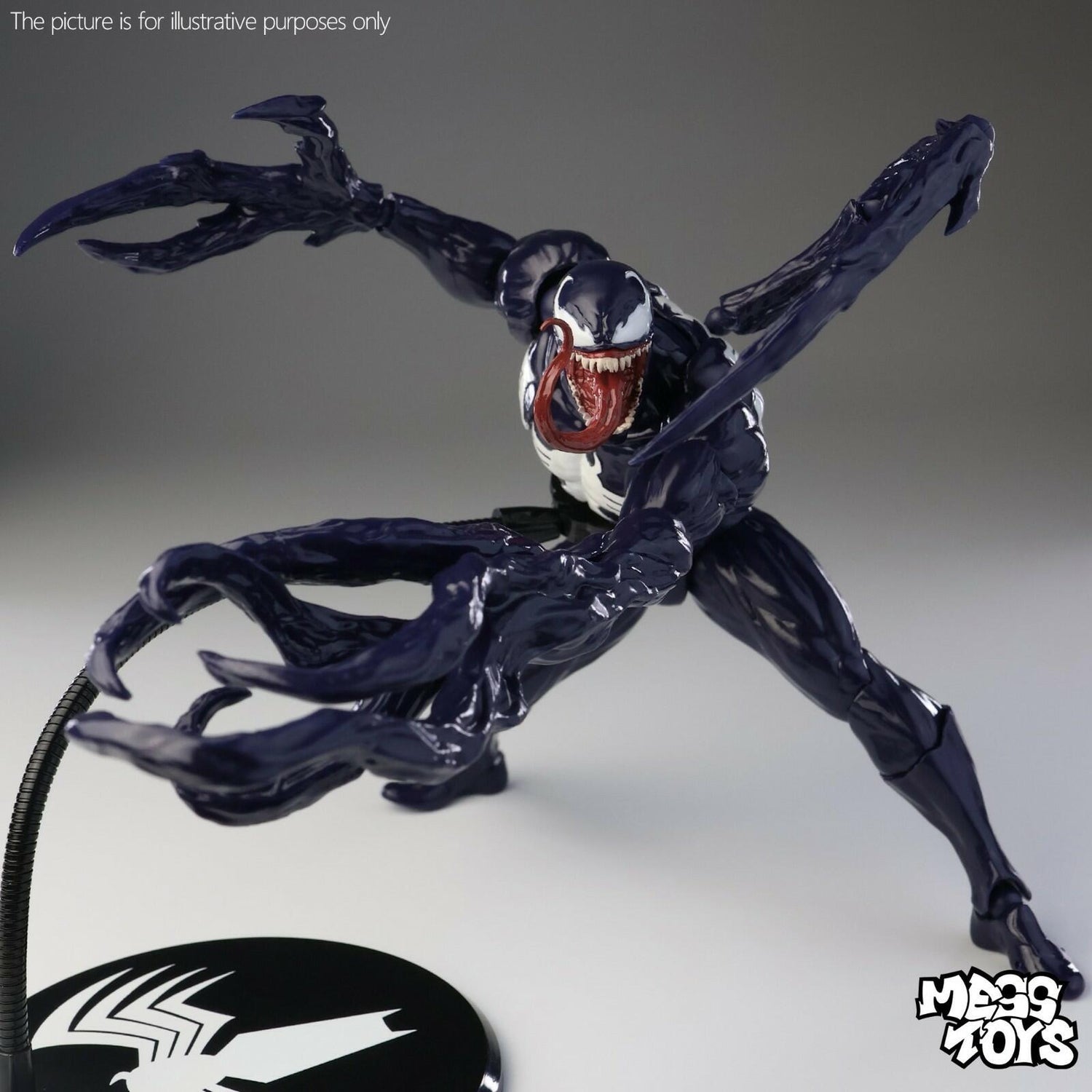 Mess Toys Venom Lethal Neighbor Spider-Man Symbiote 1/12 Action Figure Toy