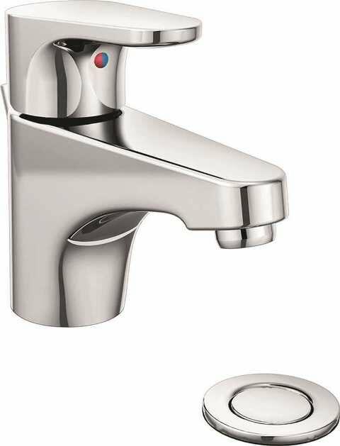 MOEN Edgestone 46100 One-Handle Bathroom Sink Faucet in Chrome (Drain Included)