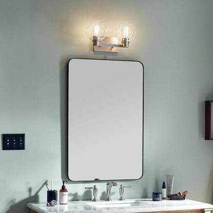 KICHLER Harmony 7.75 in. 2-Light Brushed Nickel Bathroom Vanity Light - Like New
