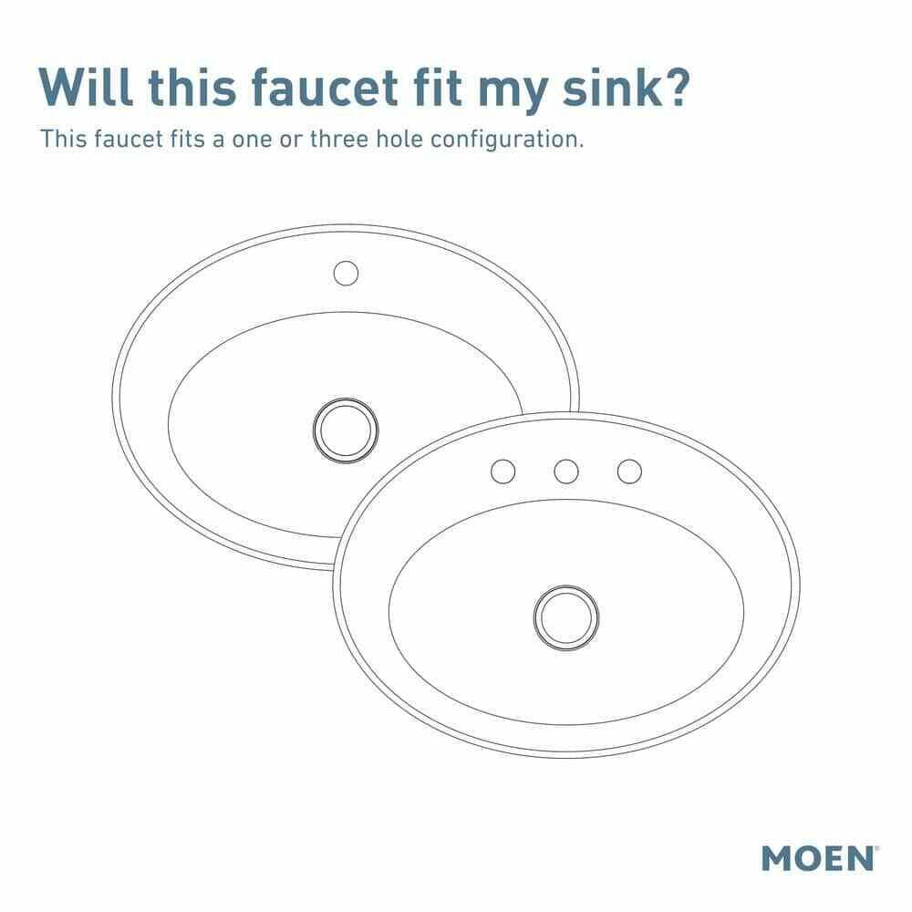 MOEN Banbury 84945BRB Single Handle Single Hole Bathroom Faucet in Mediterranean Bronze