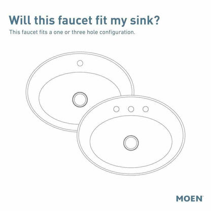 MOEN Banbury 84945BRB Single Handle Single Hole Bathroom Faucet in Mediterranean Bronze