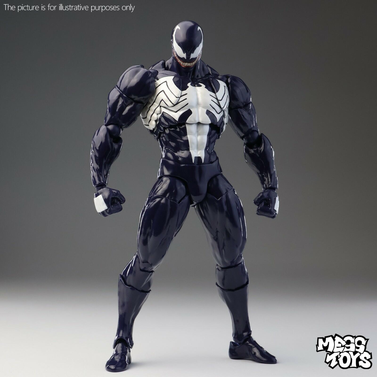 Mess Toys Venom Lethal Neighbor Spider-Man Symbiote 1/12 Action Figure Toy