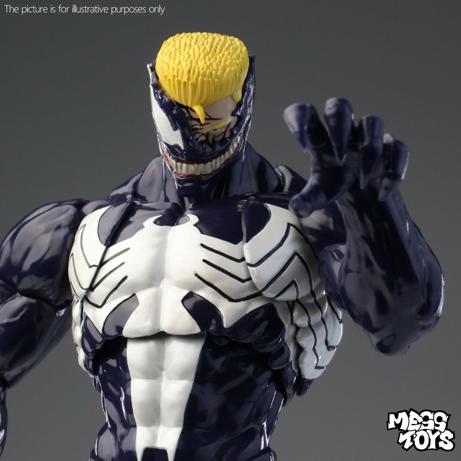 Mess Toys Venom Lethal Neighbor Spider-Man Symbiote 1/12 Action Figure Toy