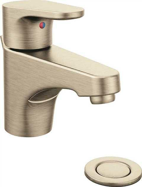 MOEN Edgestone 46100BN One-Handle Bathroom Sink Faucet in Brushed Nickel