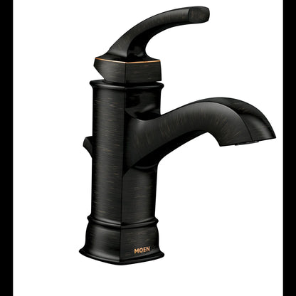 MOEN Hensley WS84414MBRB Single Hole 1-Handle Bathroom Faucet in Mediterranean Bronze