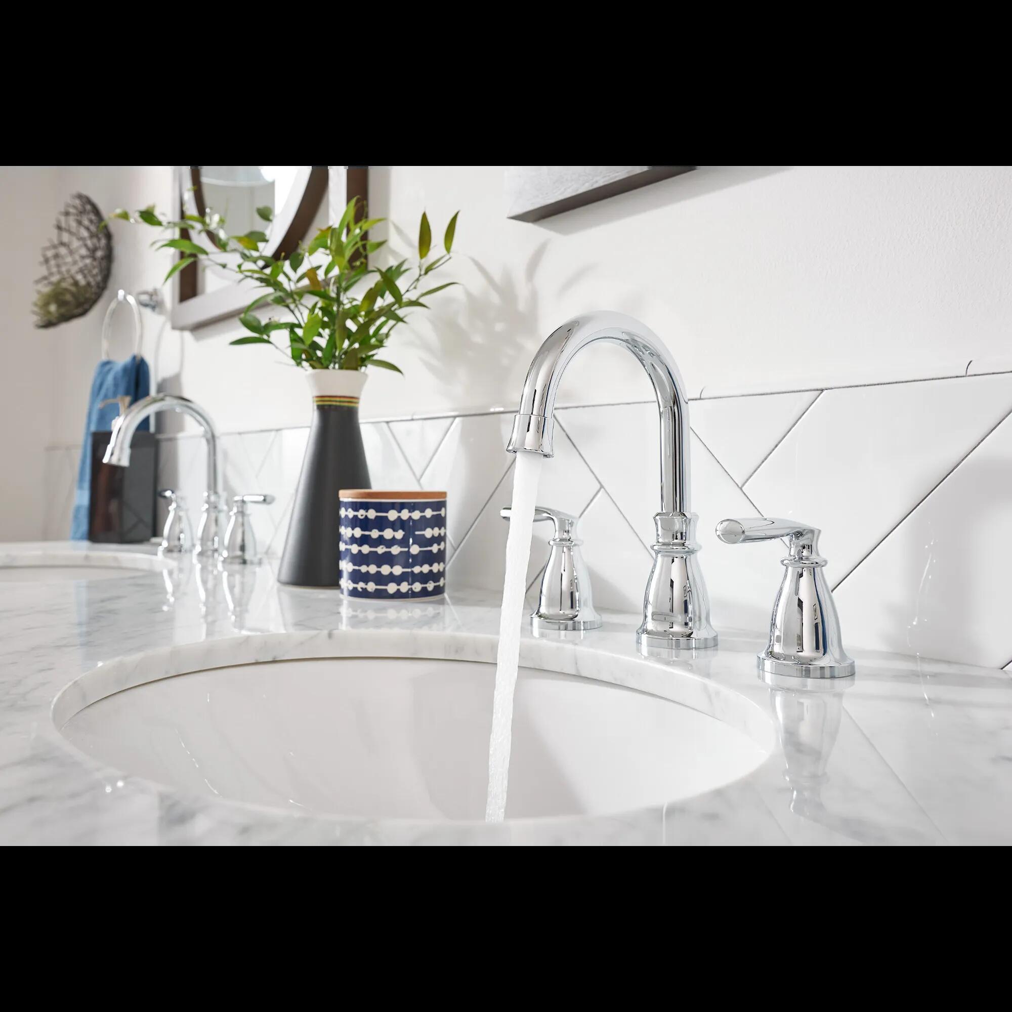 MOEN Hilliard 84539 Two-Handle Widespread Bathroom Sink Faucet in Chrome