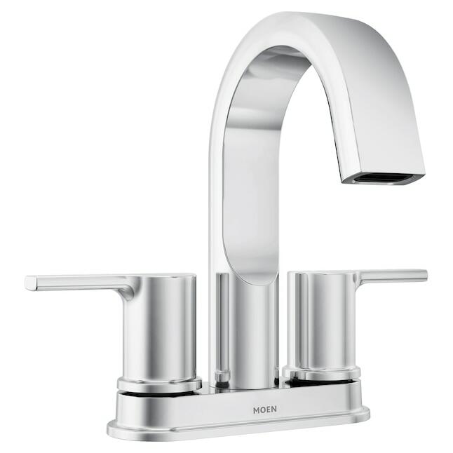 MOEN Avri 84153 Two-Handle 4" Centerset Bathroom Faucet in Chrome (Drain Included)