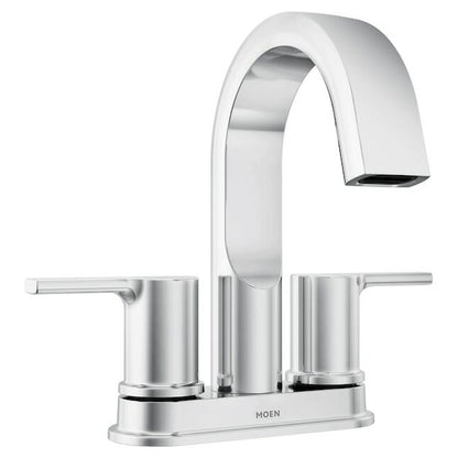 MOEN Avri 84153 Two-Handle 4" Centerset Bathroom Faucet in Chrome (Drain Included)