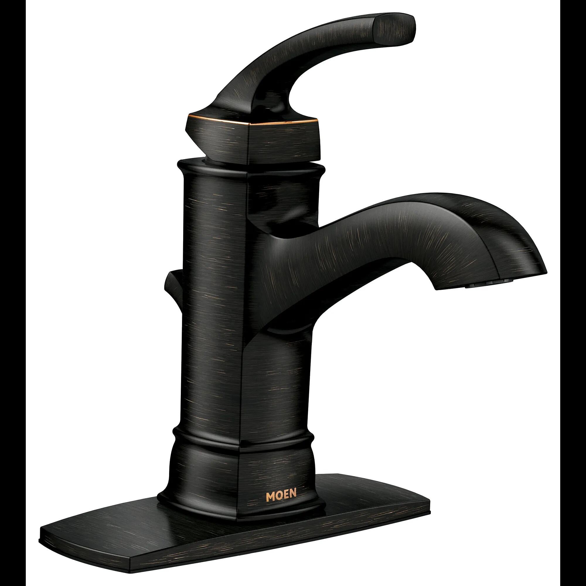 MOEN Hensley WS84414MBRB Single Hole 1-Handle Bathroom Faucet in Mediterranean Bronze