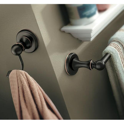 MOEN Whitley DN1824BRB 24-Inch Wall-Mounted Towel Bar in Mediterranean Bronze