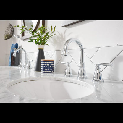 MOEN Hilliard 84539 Two-Handle Widespread Bathroom Sink Faucet in Chrome