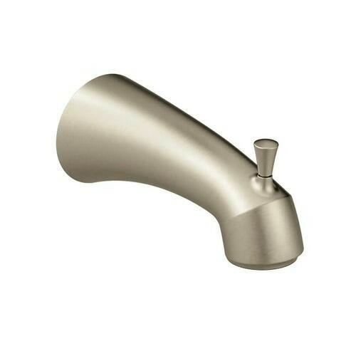 MOEN Glyde 179791BN 1/2" Slip Fit Connection 6" Diverter Tub Spout in Brushed