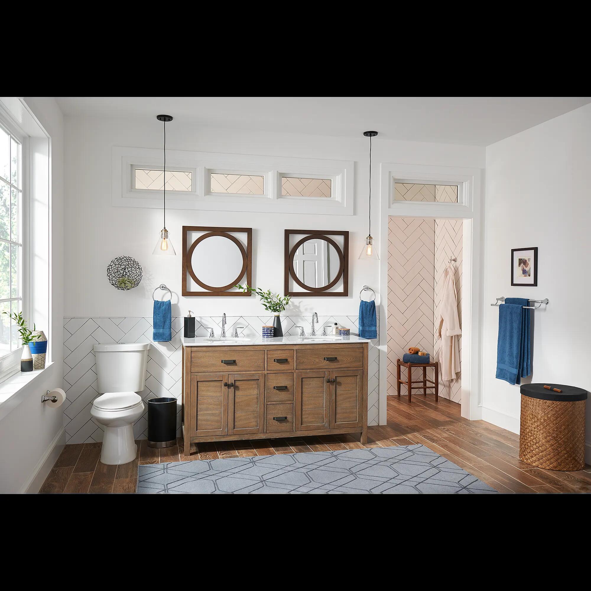MOEN Hilliard 84539 Two-Handle Widespread Bathroom Sink Faucet in Chrome