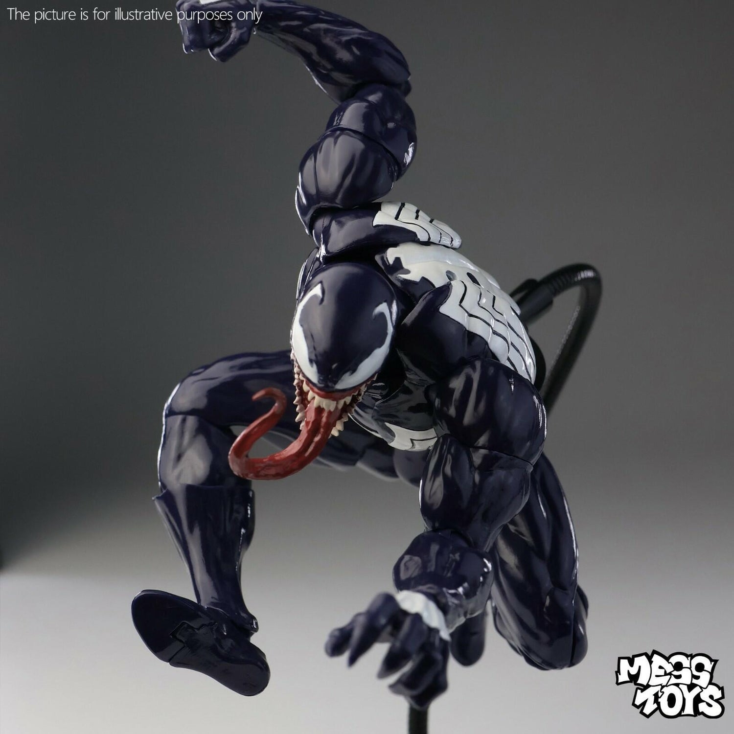 Mess Toys Venom Lethal Neighbor Spider-Man Symbiote 1/12 Action Figure Toy