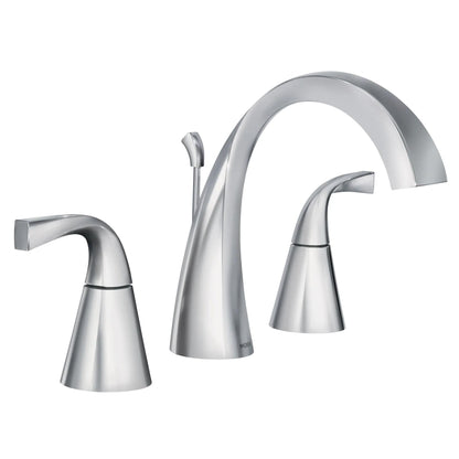 MOEN Oxby WS84661 Two-Handle Widespread Bathroom Sink Faucet in Chrome