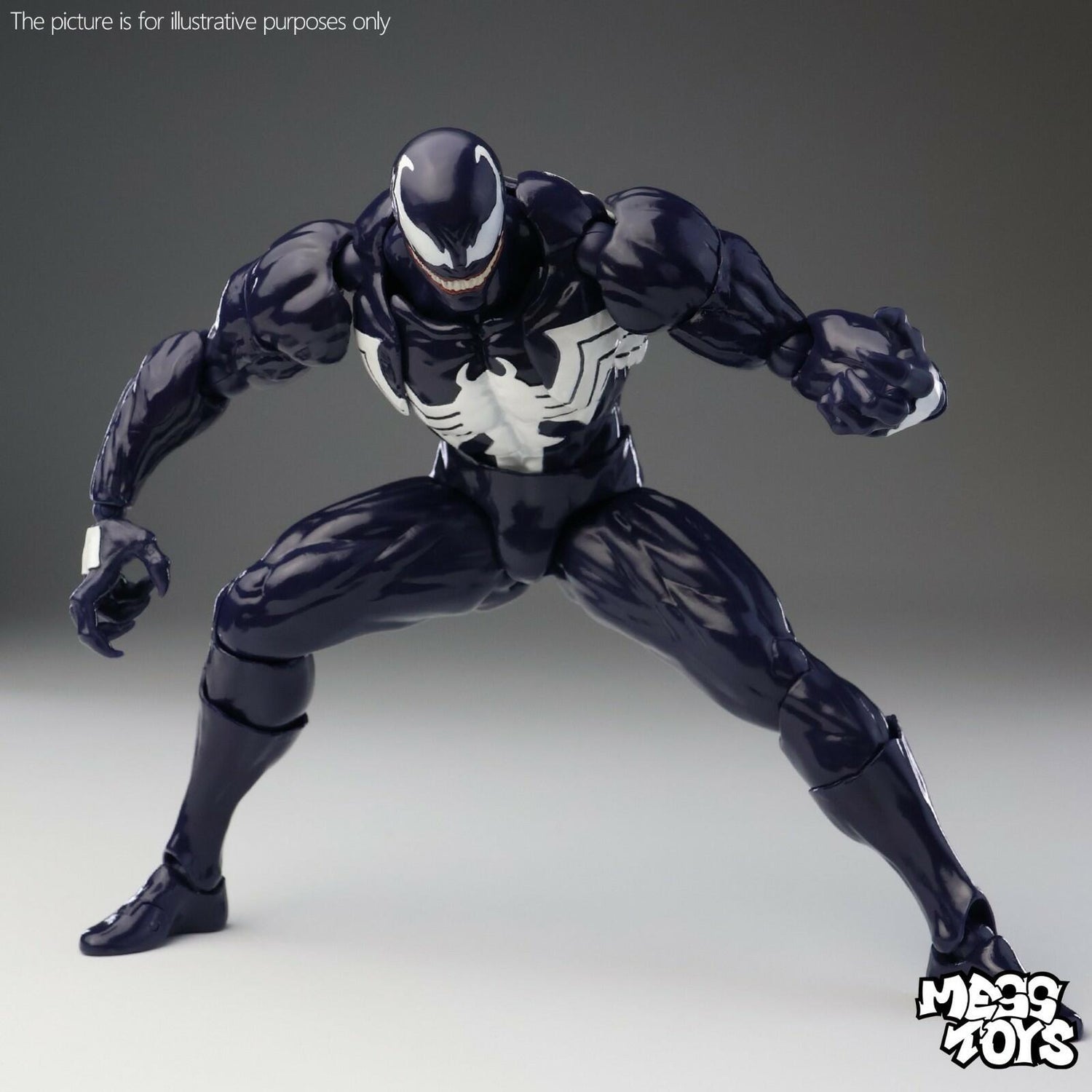 Mess Toys Venom Lethal Neighbor Spider-Man Symbiote 1/12 Action Figure Toy