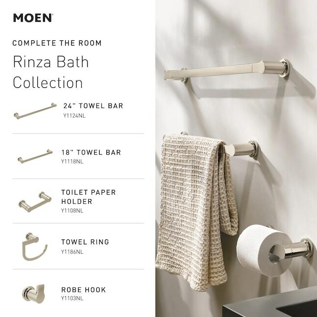 MOEN Rinza 84627BL One-Handle Bathroom Sink Faucet in Matte Black (Drain Included)
