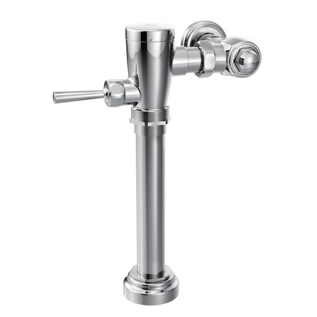 MOEN Commercial M-DURA 8310M128 1.28 GPF Manual Exposed Water Closet Flushometer with 1-1/2-Inch Top Spud in Chrome