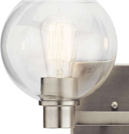 KICHLER Harmony 7.75 in. 2-Light Brushed Nickel Bathroom Vanity Light - Like New